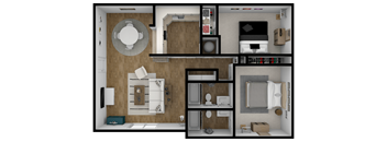 Live 22 Floor Plan at Lifestyle at Shreveport, Shreveport, 71109