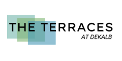 A logo with the text
