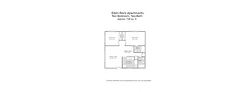 2 bedroom-728 sq. ft.