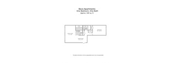 a floor plan of a bedroom apartment