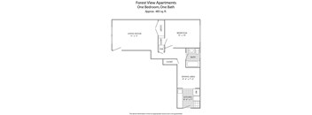 a floor plan of a bedroom apartment