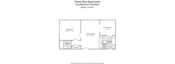 the floor plan of forest view apartments