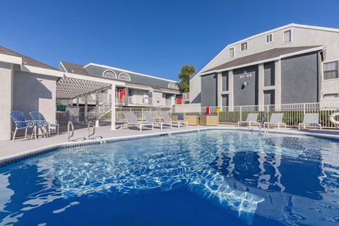 our apartments have a large resort style swimming pool