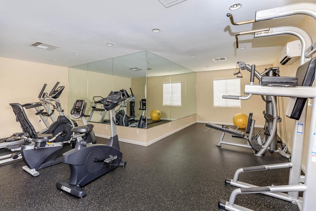 the gym at the preserve apartments