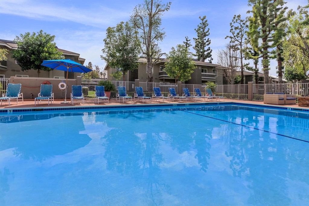 the swimming pool at our apartments