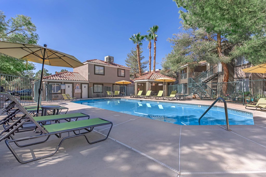 the swimming pool at our apartments in tempe