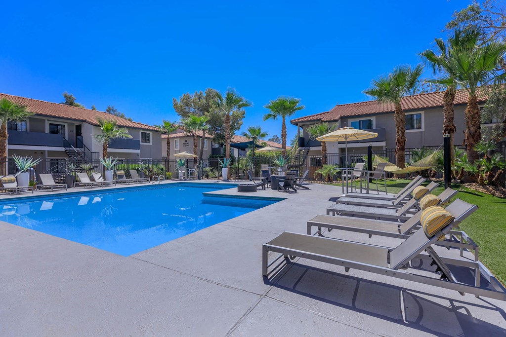 the swimming pool at the preserve at polo apartments fl