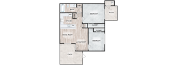 2 Bedroom 1 Bathroom Jr.