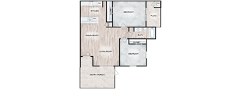 2 Bedroom 1 Bathroom