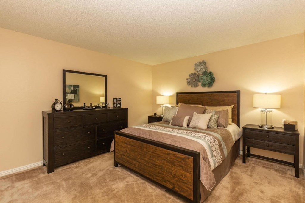 spacious bedrooms at the estates