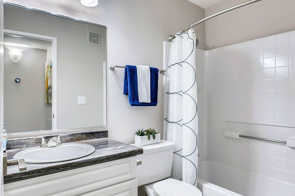 a bathroom with a sink toilet and a mirror