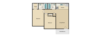 2 Bedroom 2 Bathroom