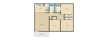 3 Bedroom 2 Bathroom