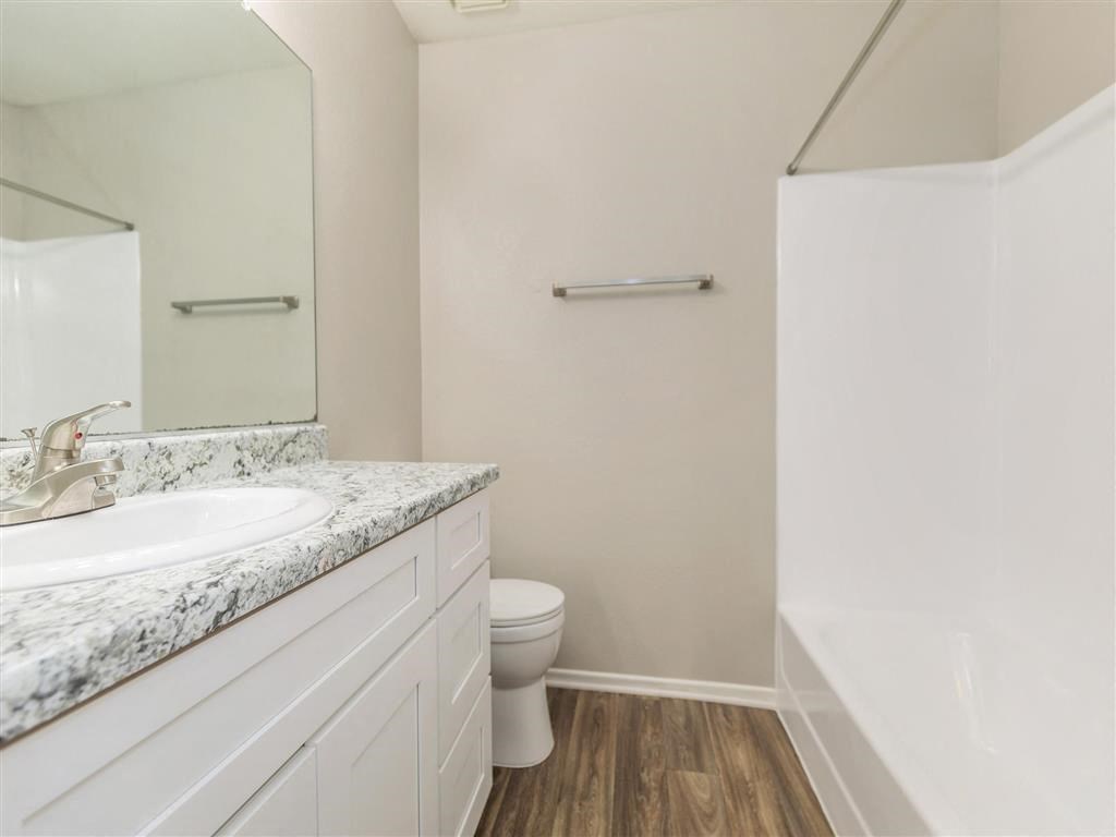 a bathroom with a sink and a toilet