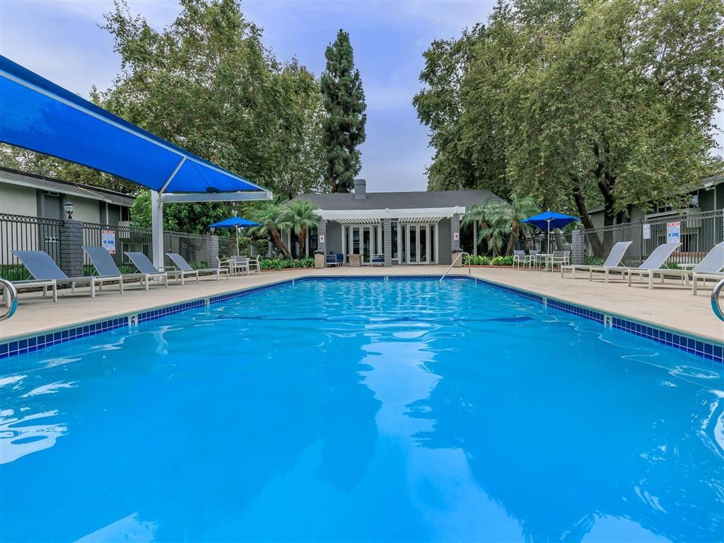 the swimming pool at our apartments