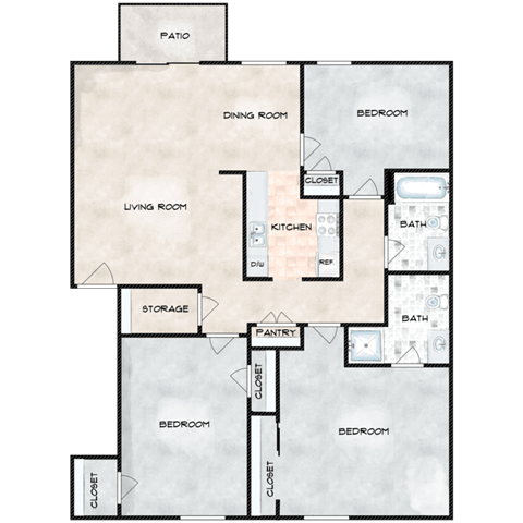 6700 Telephone Road 1-3 Beds Apartment for Rent - Photo Gallery 54