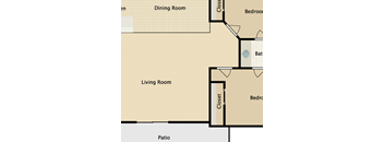 2 Bedroom 1 Bathroom
