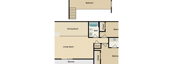2 Bedroom 2 Bathroom with Loft