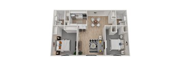 East Two Bed One and a Half Bath - Classic