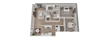 Two Bed - Upper Level - Renovated