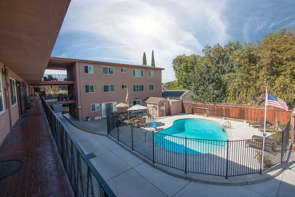 Pool view from 2nd floor