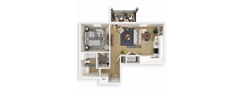 Apple 3D Floorplan Illustration