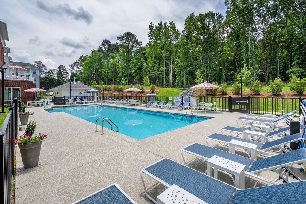 our resort style swimming pool is the perfect place to relax