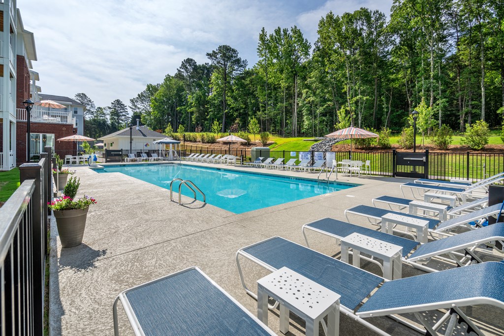 the swimming pool at our apartments
