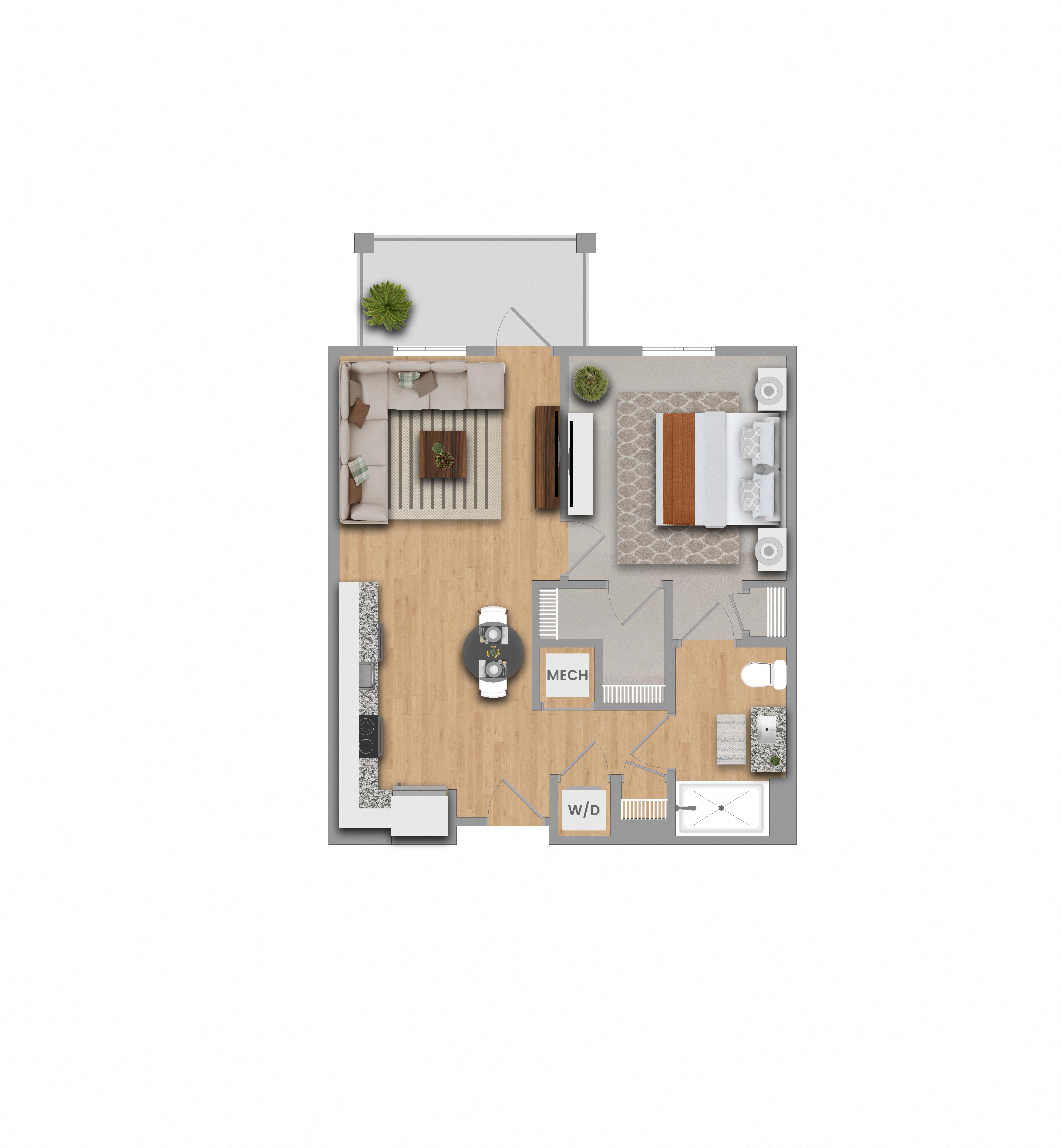 a floor plan of a home with wood flooring and
