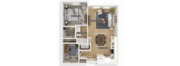 Birch 3D Floorplan Illustration