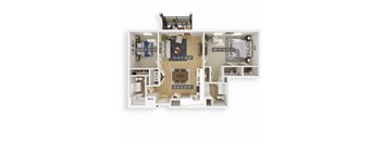 Dove 3D Floorplan Illustration