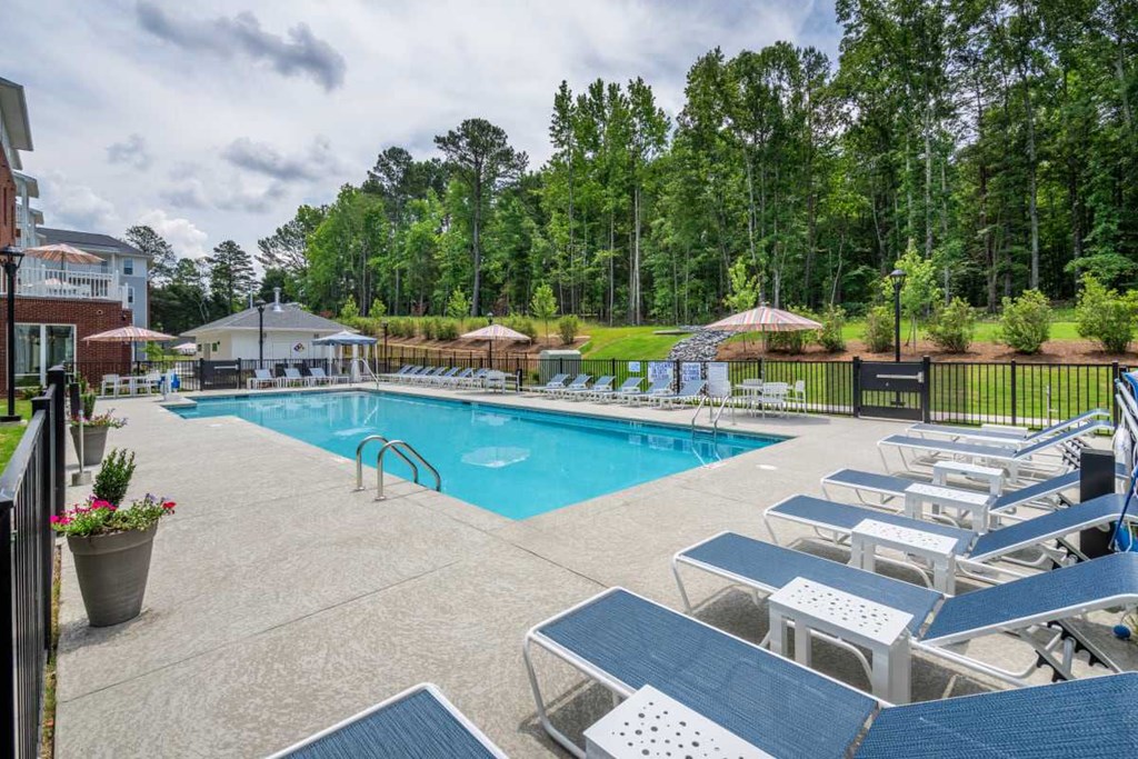 our resort style swimming pool is the perfect place to relax