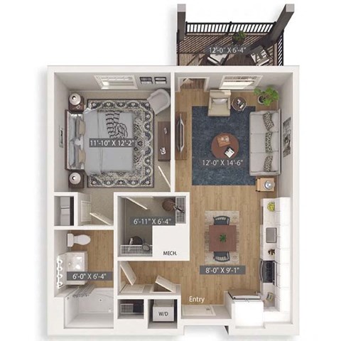 Acacia 3D Floorplan Illustration