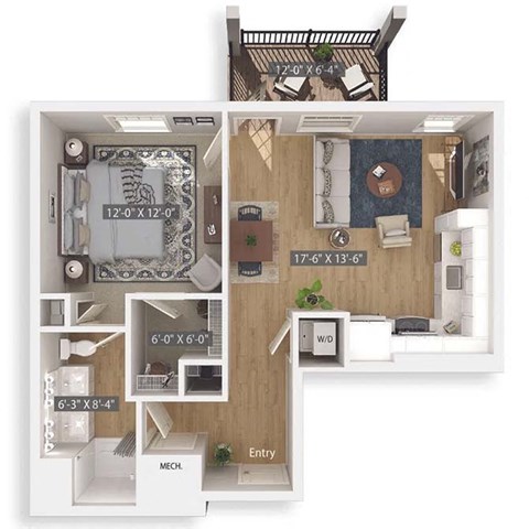 Aspen 3D Floorplan Illustration