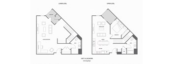 floor plans of the upper and lower floors of the house