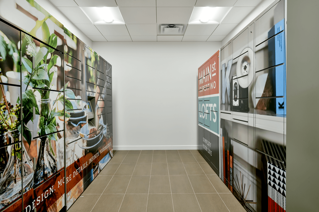 storage facility inside Main Street Lofts Cupertino