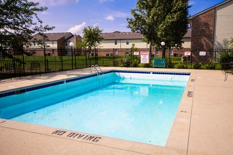 Swimming pool at Maple Tree Apartments in LaPorte, Indiana