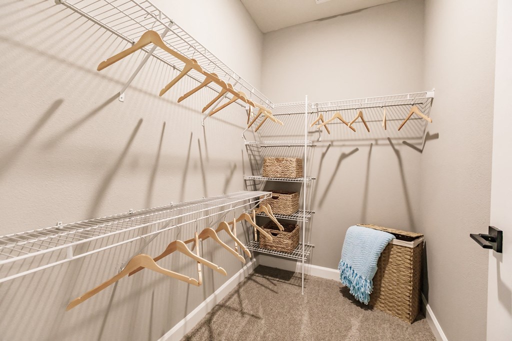 close with many towels and hangers