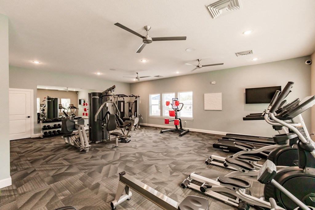 the gym at Vantage Luxury Apartments in  Cape Coral, FL