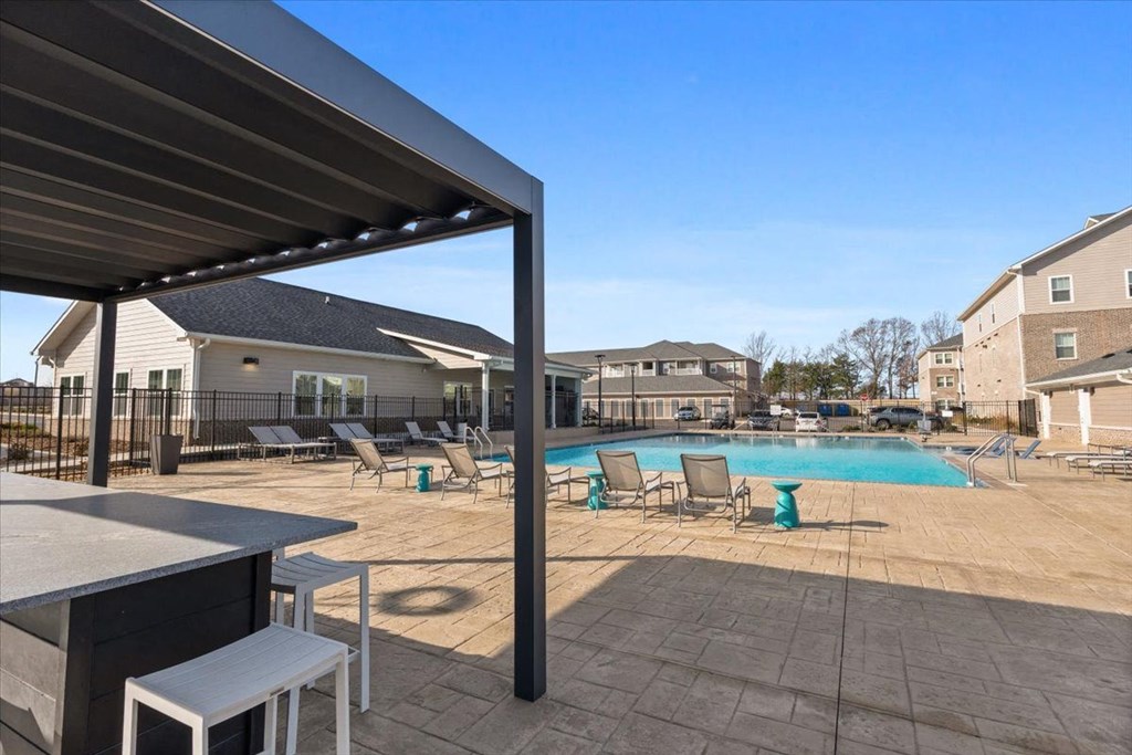 Swimming pool at Aurora Luxury Apartmemts