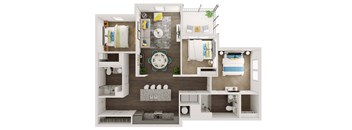 3 bedroom floor plan