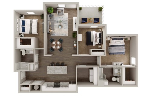 a floor plan of a 1 bedroom apartment at the biltmore apartments in dallas,