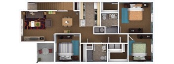 3 bedroom floorplan