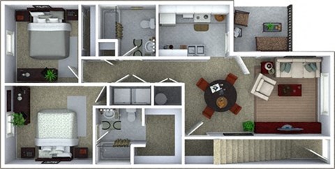 2 bedroom floorplan