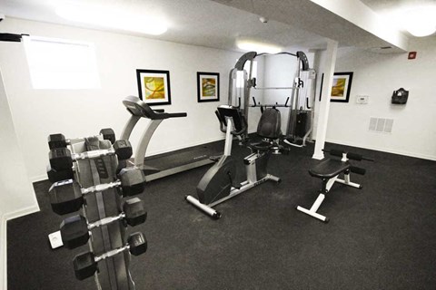 the gym is available for residents to use