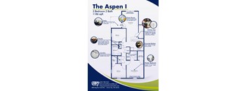 The Aspen 3 bedroom floor plan