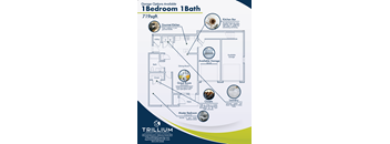1 bedroom floor plan
