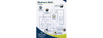 2 bedroom floor plan