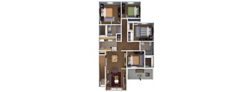 A series of images showing different room layouts.