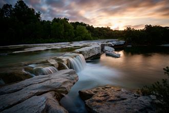 Waterfall at Mckinney Falls State Park